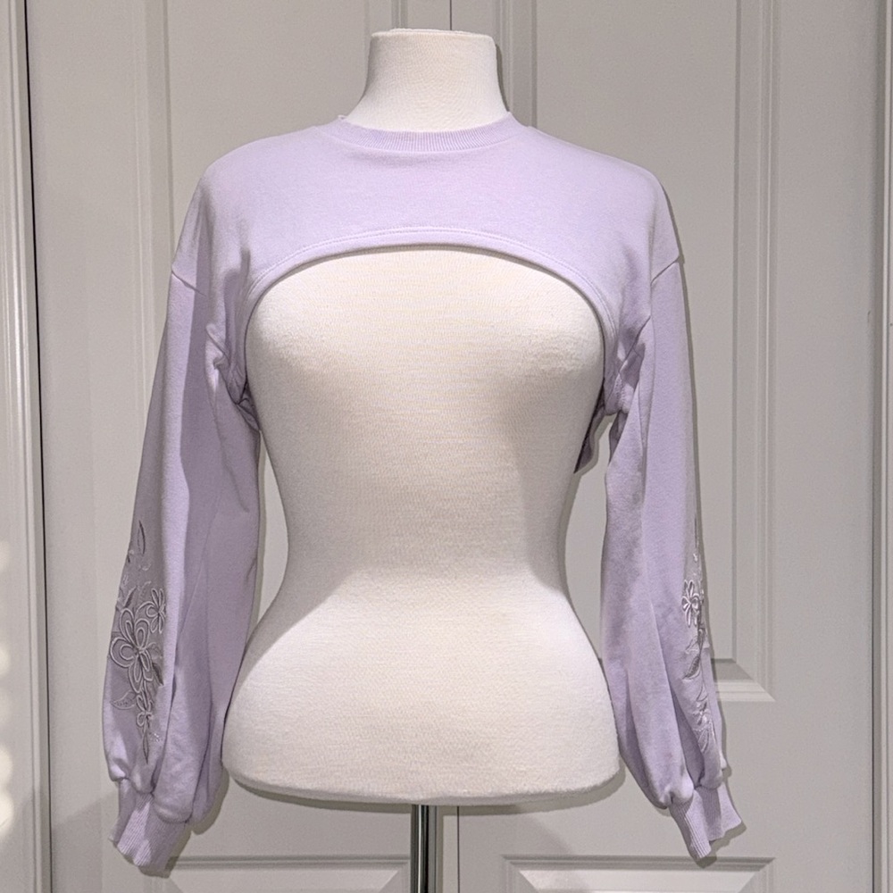 Lavender Cropped Shrug
